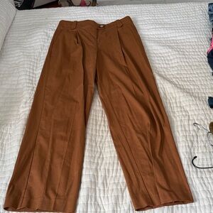 Sezane Brown Wide-Leg Pants